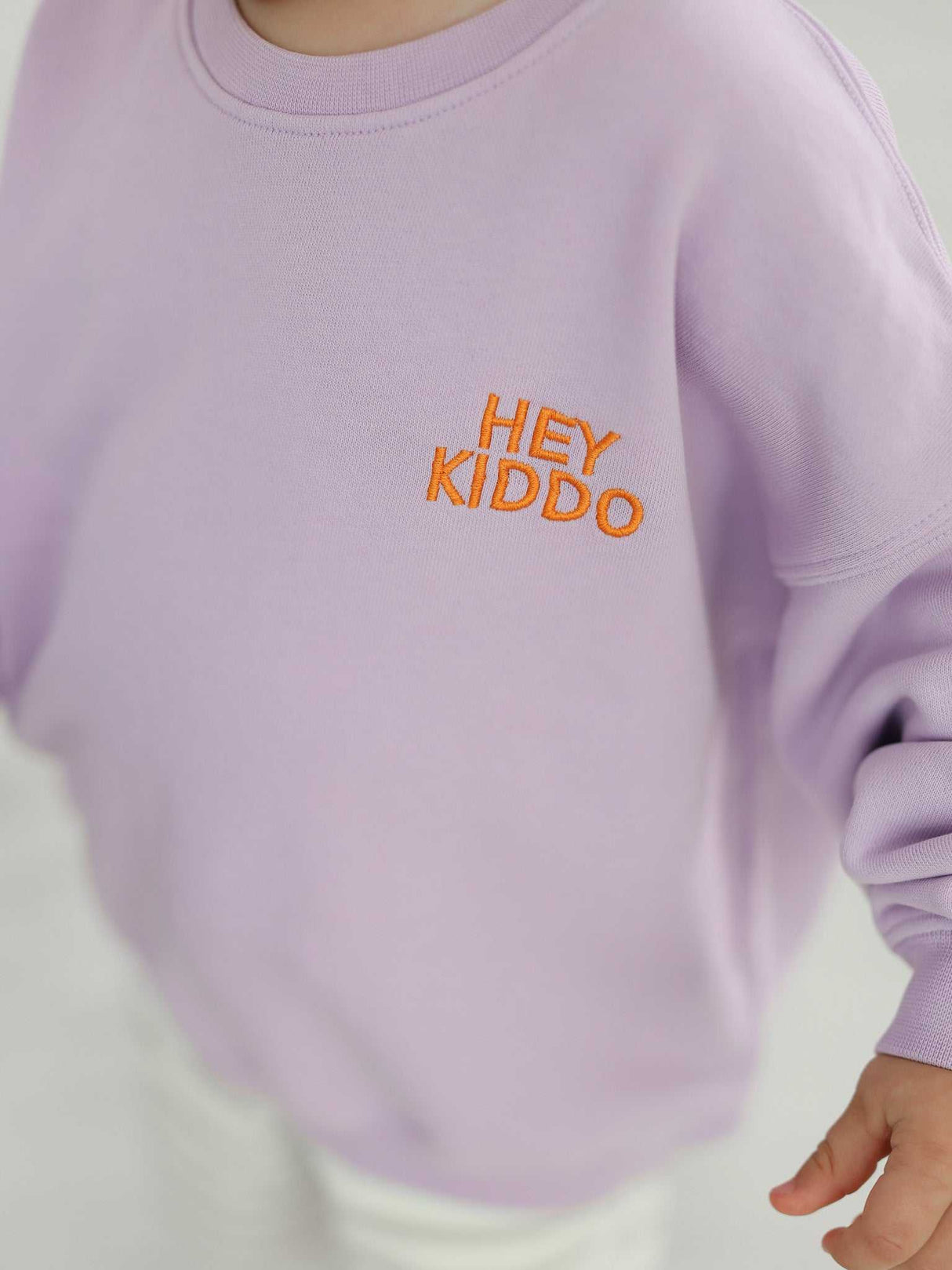 HEY KIDDO Sweathsirt / lavender 104