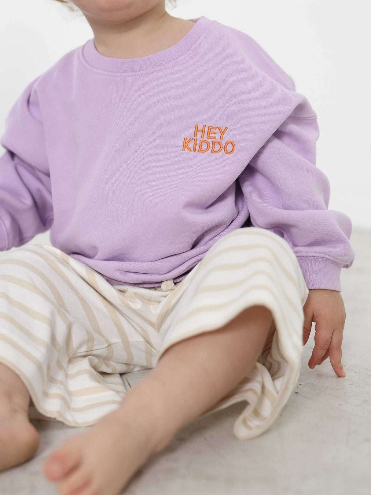 HEY KIDDO Sweathsirt / lavender 104