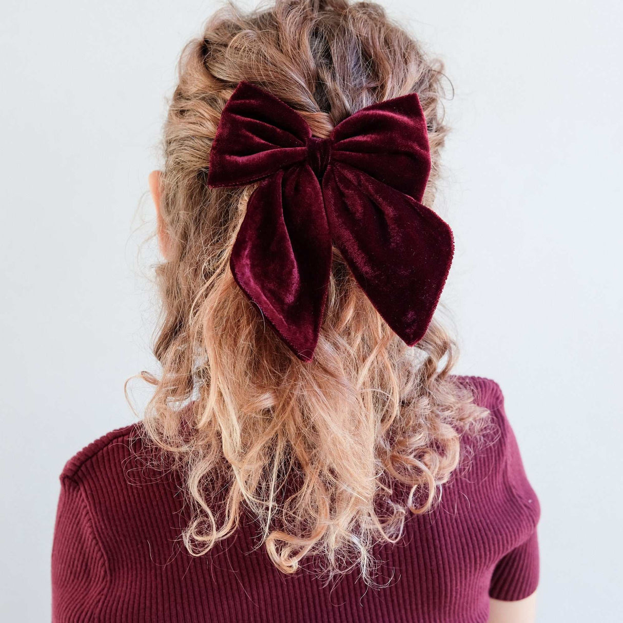 Schleifenhaarspange Agnes / rot