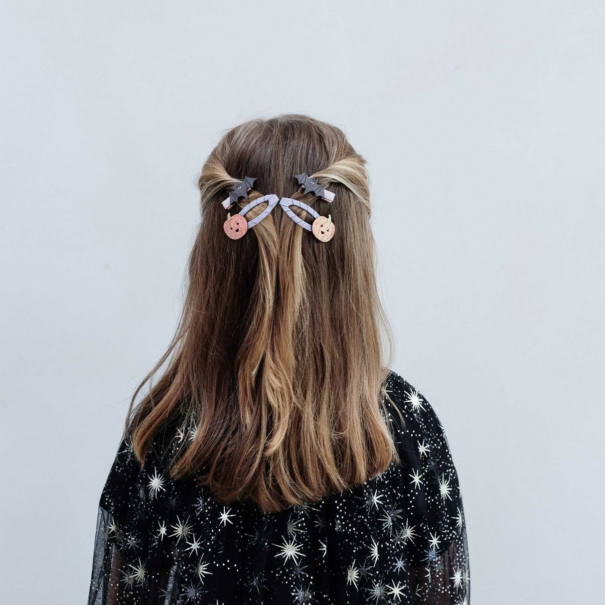 Haarclips Fledermaus & Kürbis