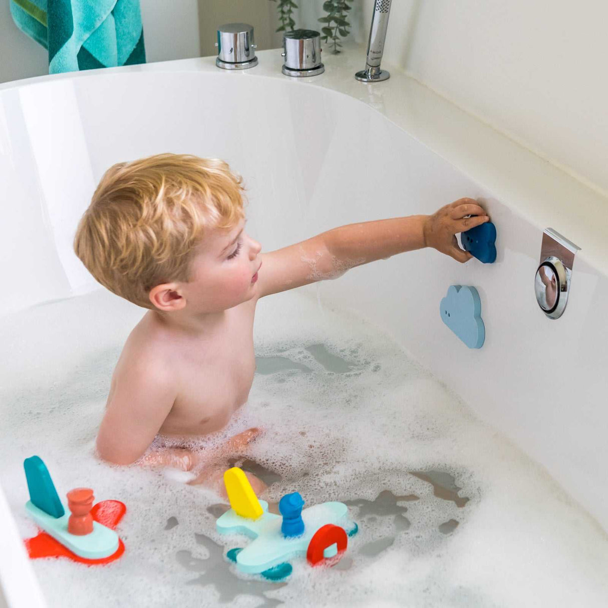 Badepuzzle Up in the air