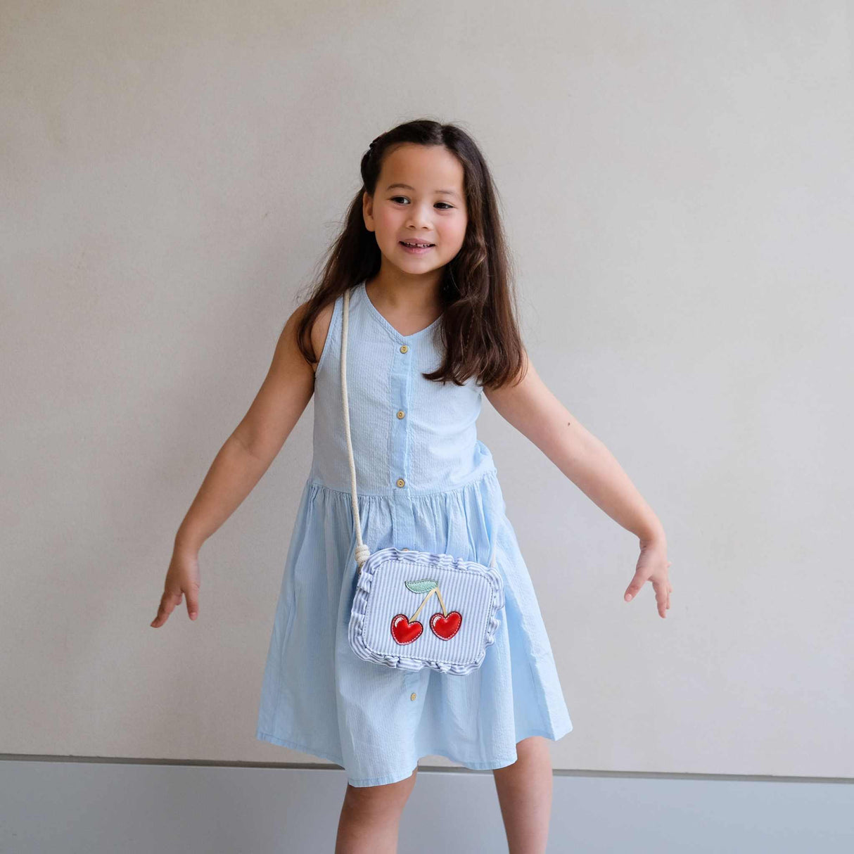 Tasche Kirsche/ gestreift