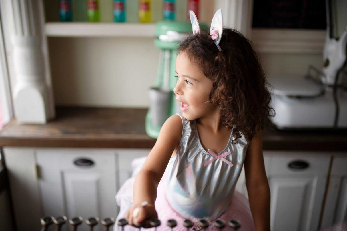 Schillernder Body 3-4 Jahre