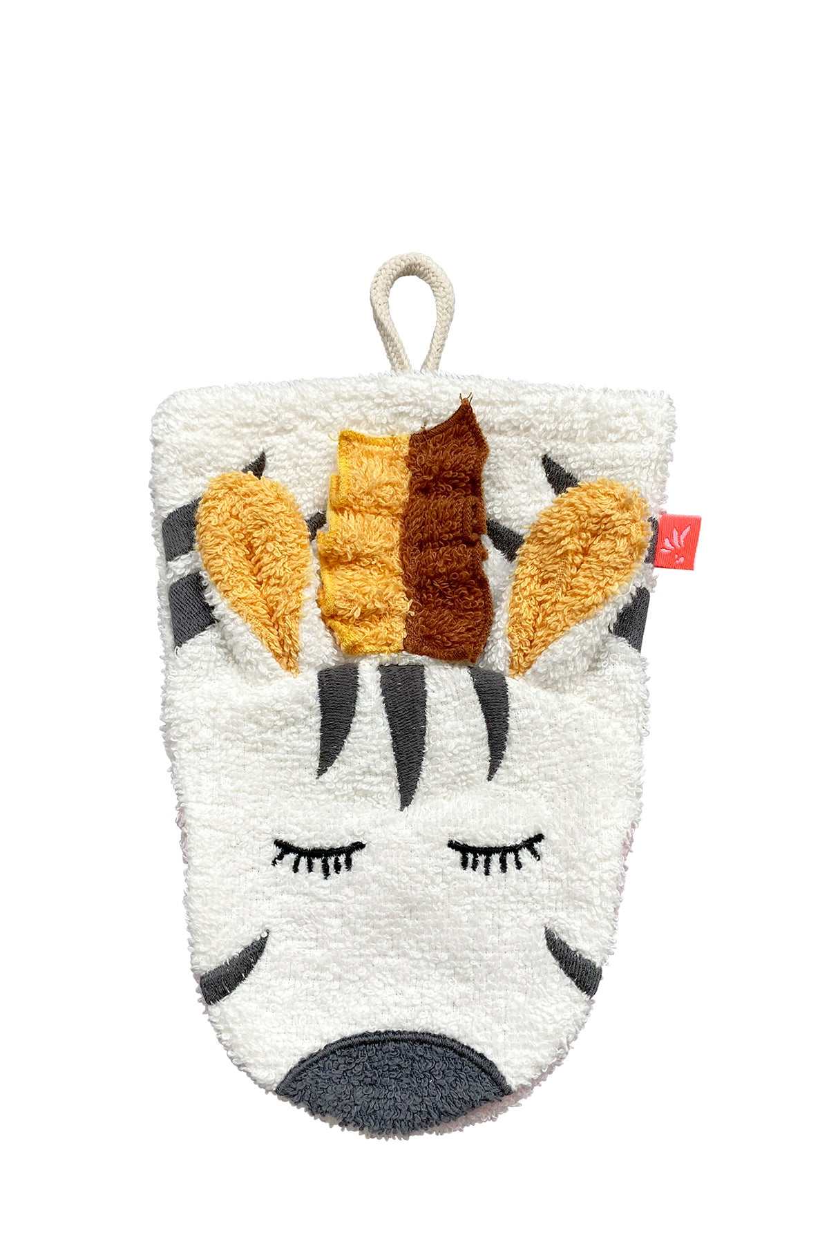 Zebra Waschlappen aus 100% Bio-Baumwolle mit niedlichem Zebra-Gesicht für Kindergeburt Geschenk