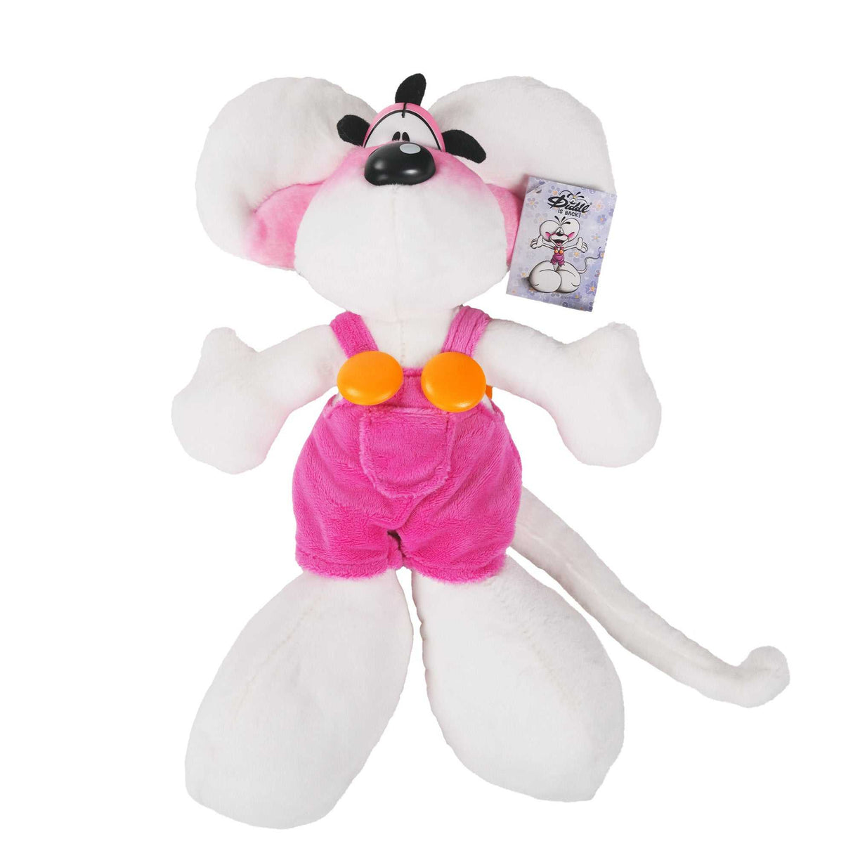 Plüschtier Diddl in pinker Latzhose 30cm