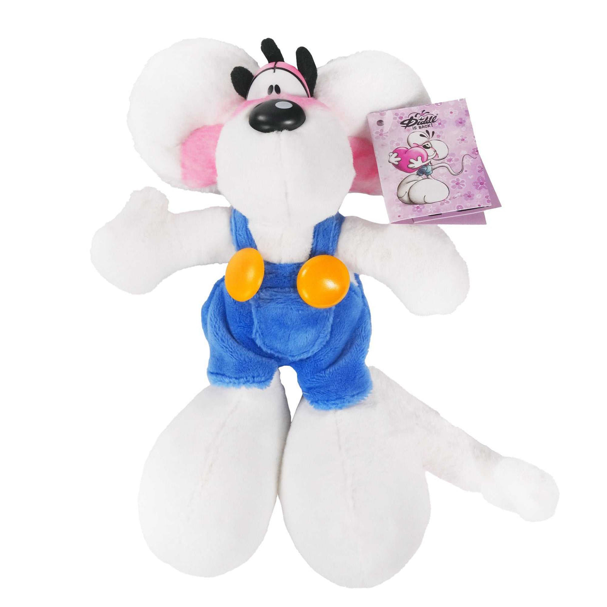 Plüschtier Diddl in blauer Latzhose 20 cm