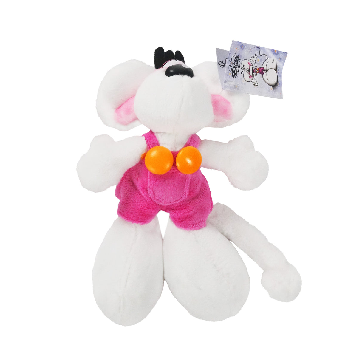Plüschtier Diddl in pinker Latzhose 20 cm
