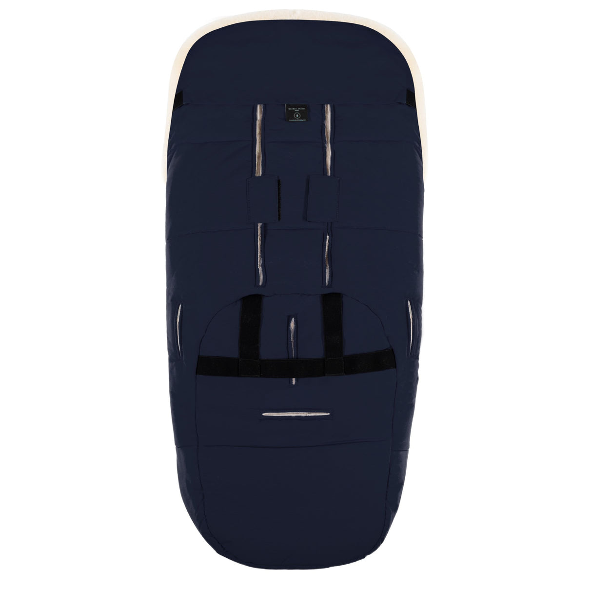 Flims Luxe Lammfell-Fußsack/ navy