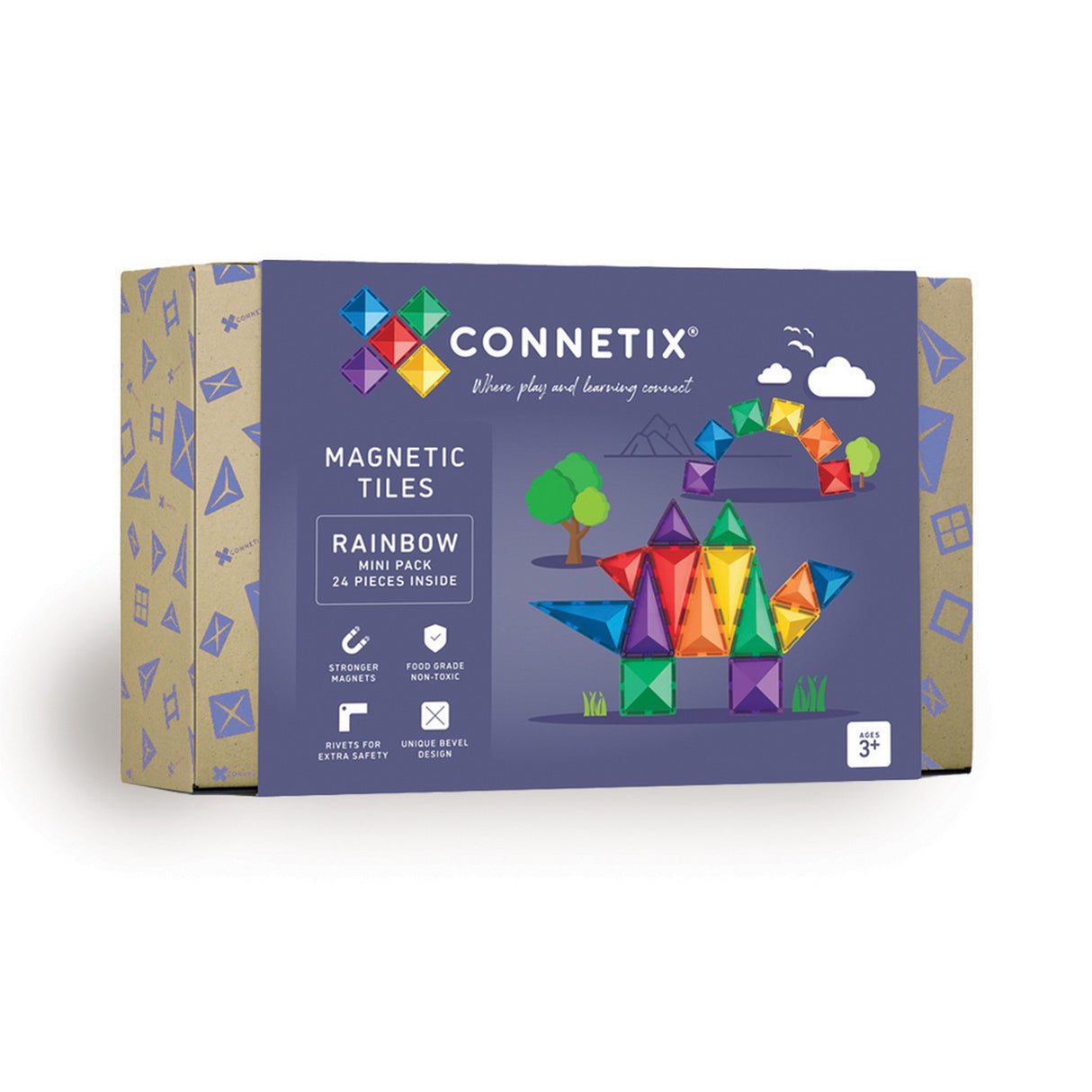 Magnetbausteine Regenbogen Mini Pack - 24 Teile