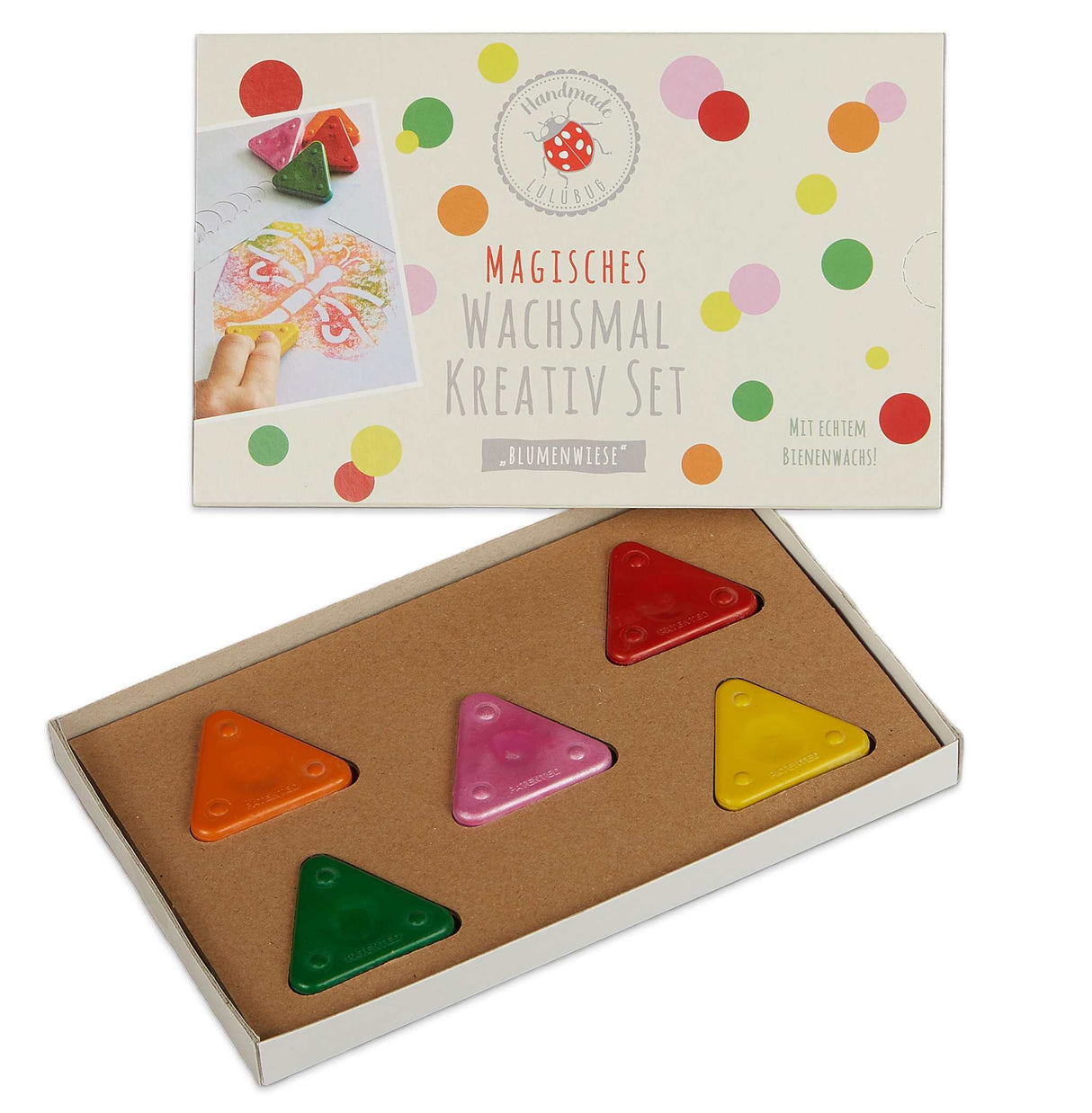 Magisches Wachsmal- Kreativ Set Blumenwiese