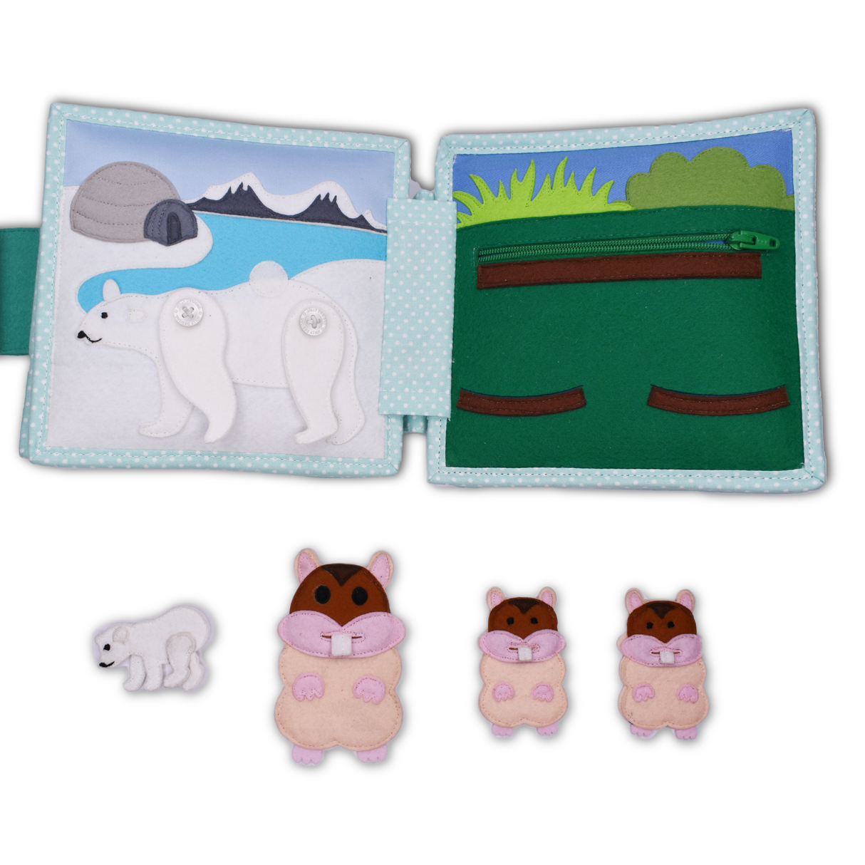 Quiet Book Mini - Jolly Jungle