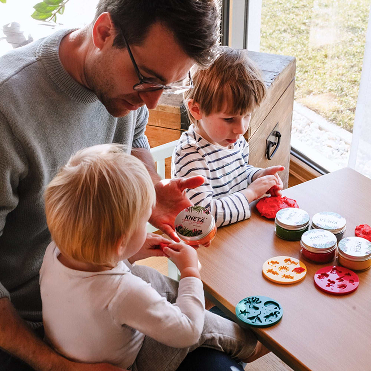 Spielknete 4er Dosen Set