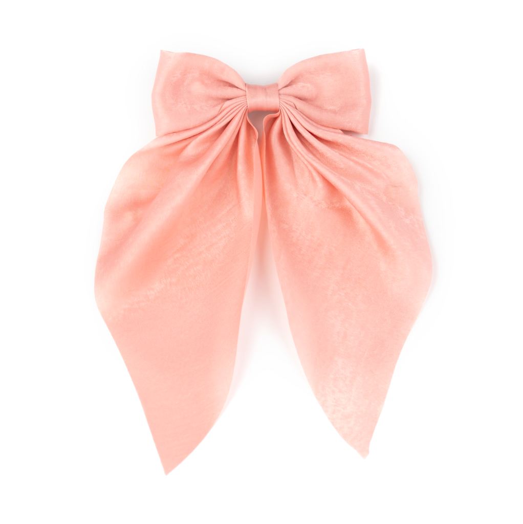 Haarspange Schleife Samt - altrosa