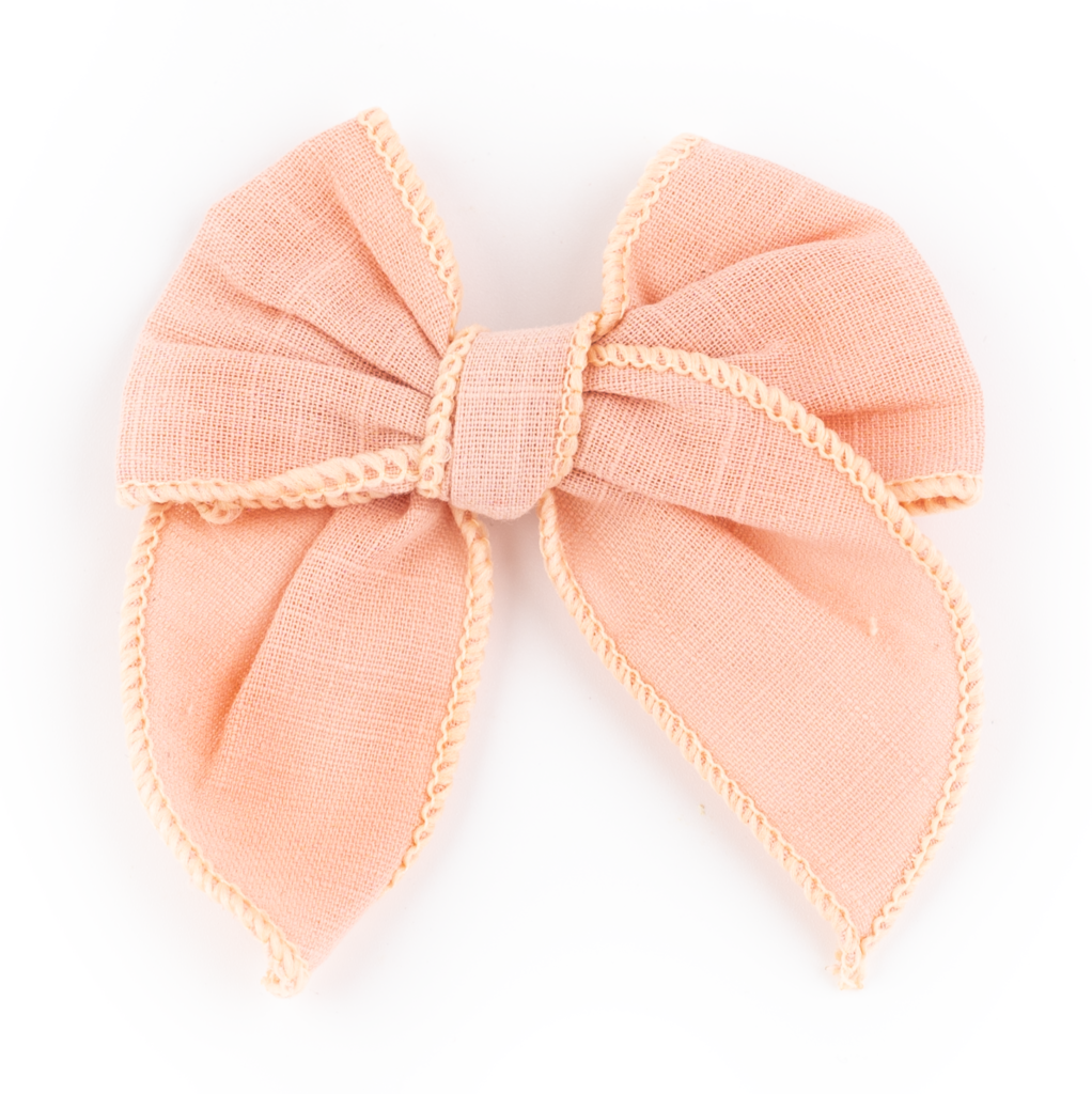 Haarspange Leinenmix - Powder pink