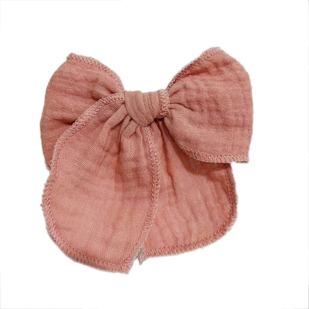 Haarspange Schleife - altrosa