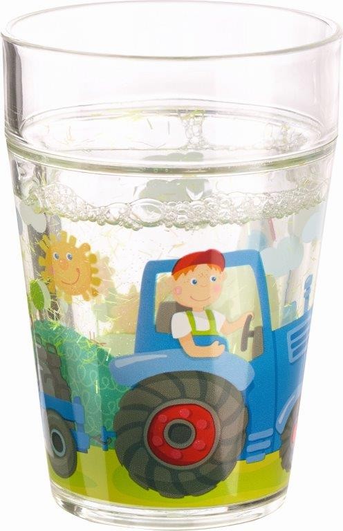 Glitzerbecher Traktor