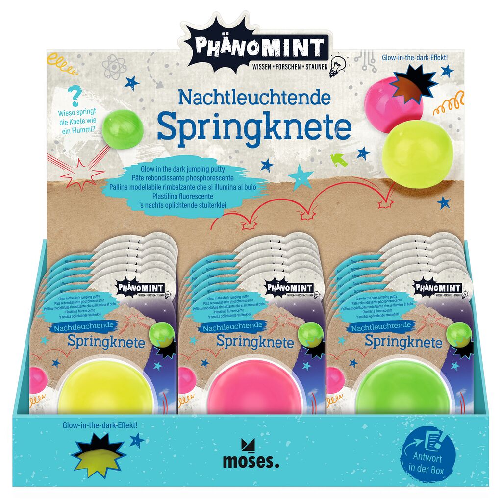 PhänoMINT Nachtleuchtende Springknete