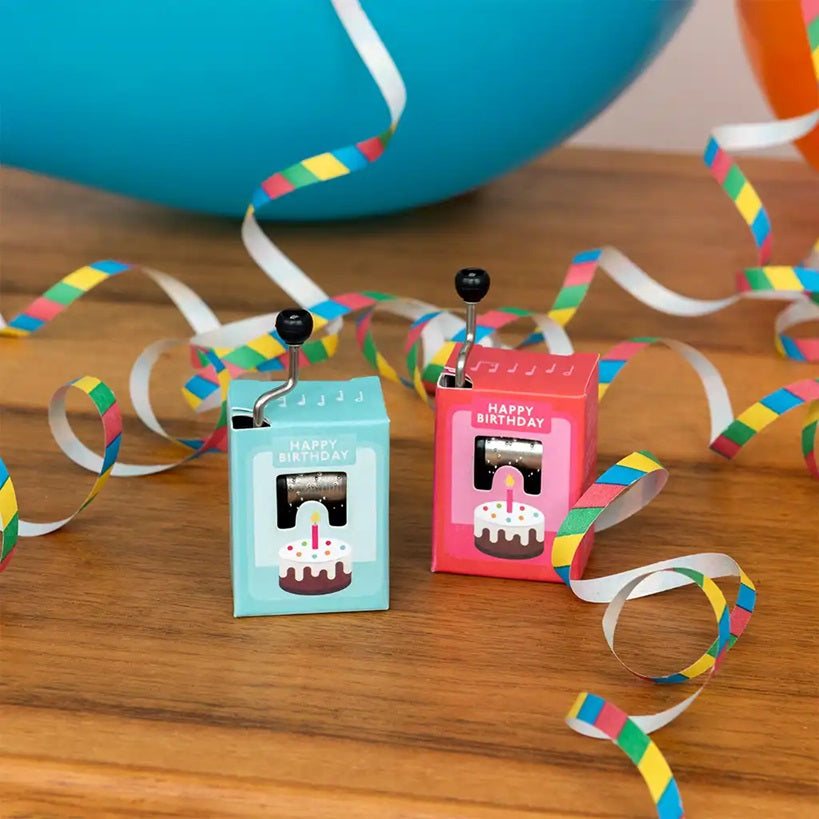 Spieluhr mit Handkurbel - Happy Birthday