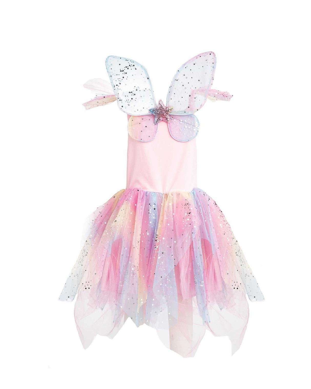 Kleid Regenbogenfee 5-6 Jahre