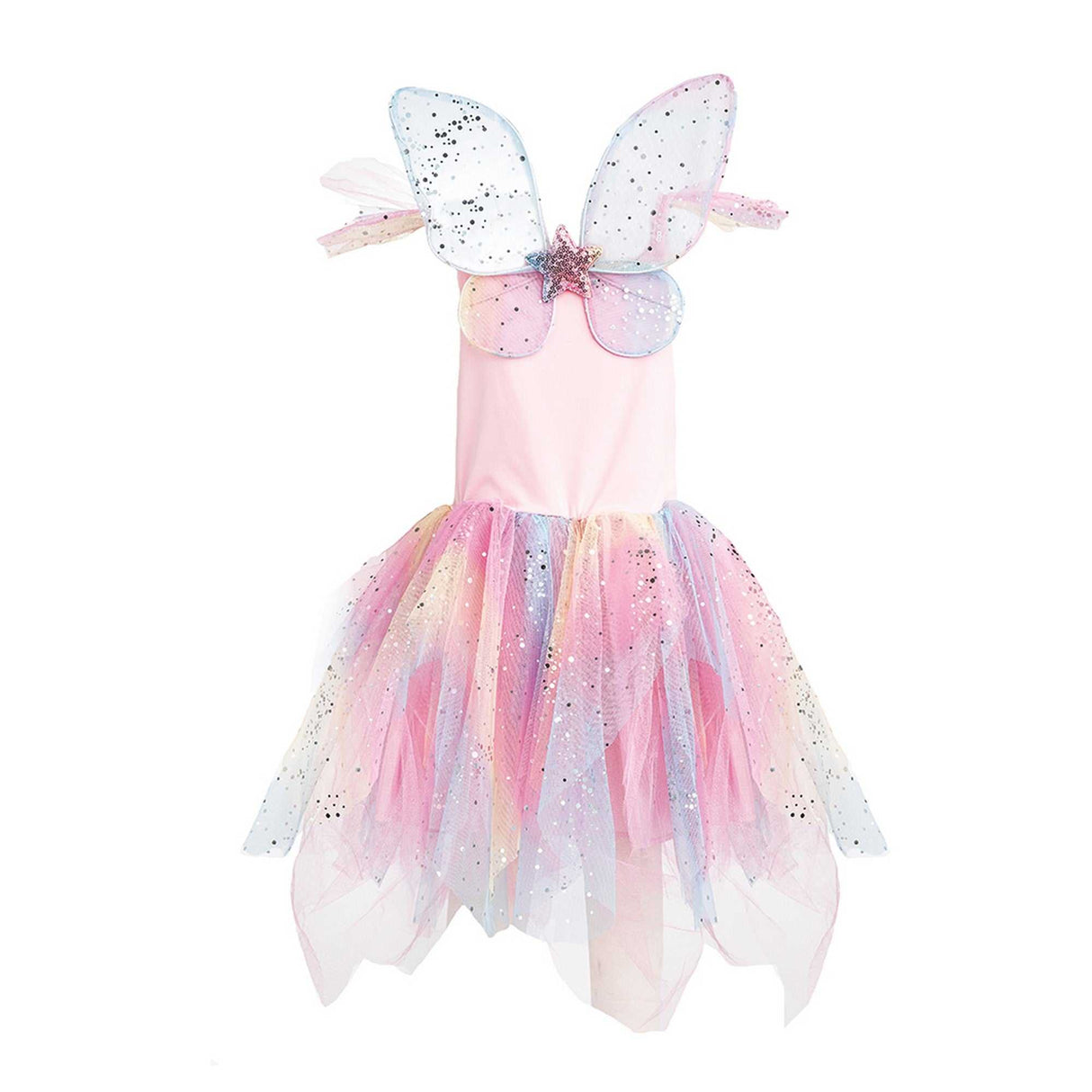 Kleid Regenbogenfee 5-6 Jahre