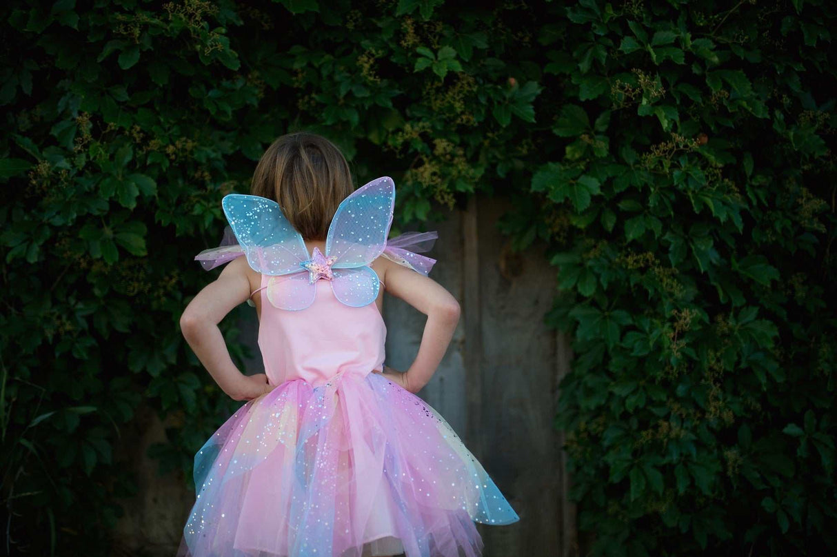 Kleid Regenbogenfee 5-6 Jahre