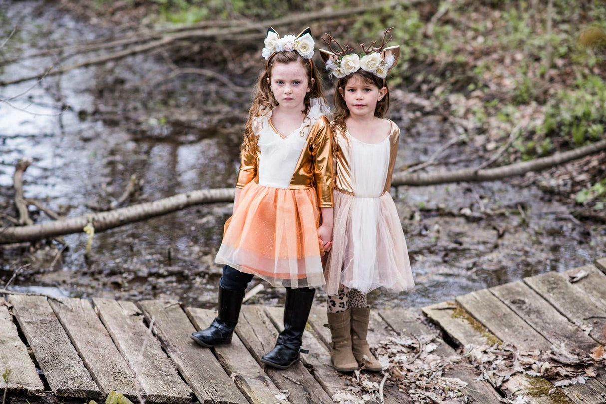 Woodland Reh Kleid & Kopfbedeckung 5-6 Jahre