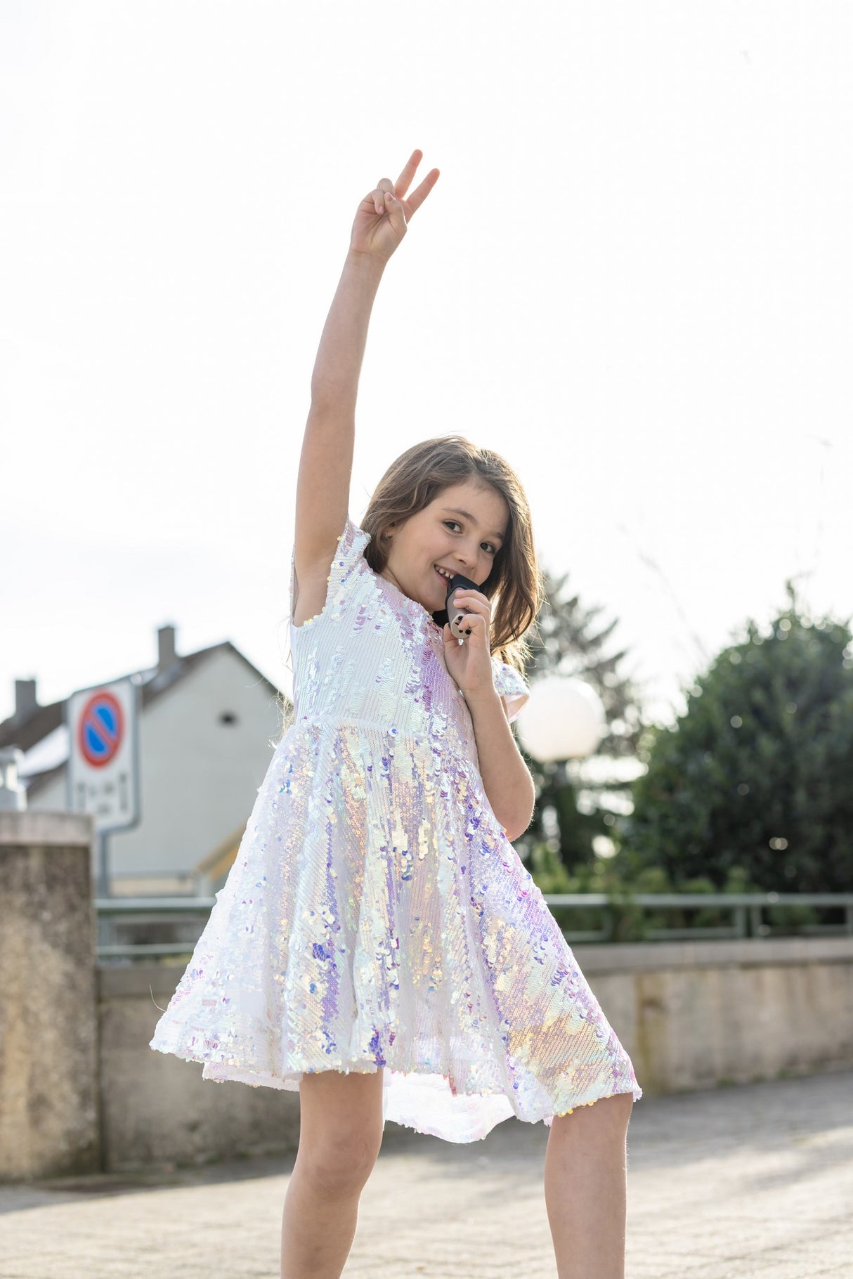 Paillettenkleid Concert Queen 7-8 Jahre
