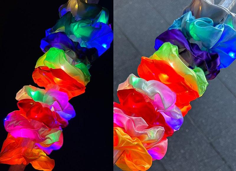 Leuchtender Haargummis