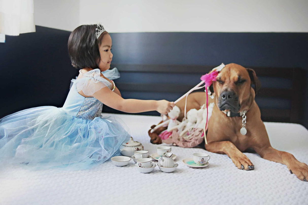 Blaues Paillettenkleid Prinzessin 3-4 Jahre