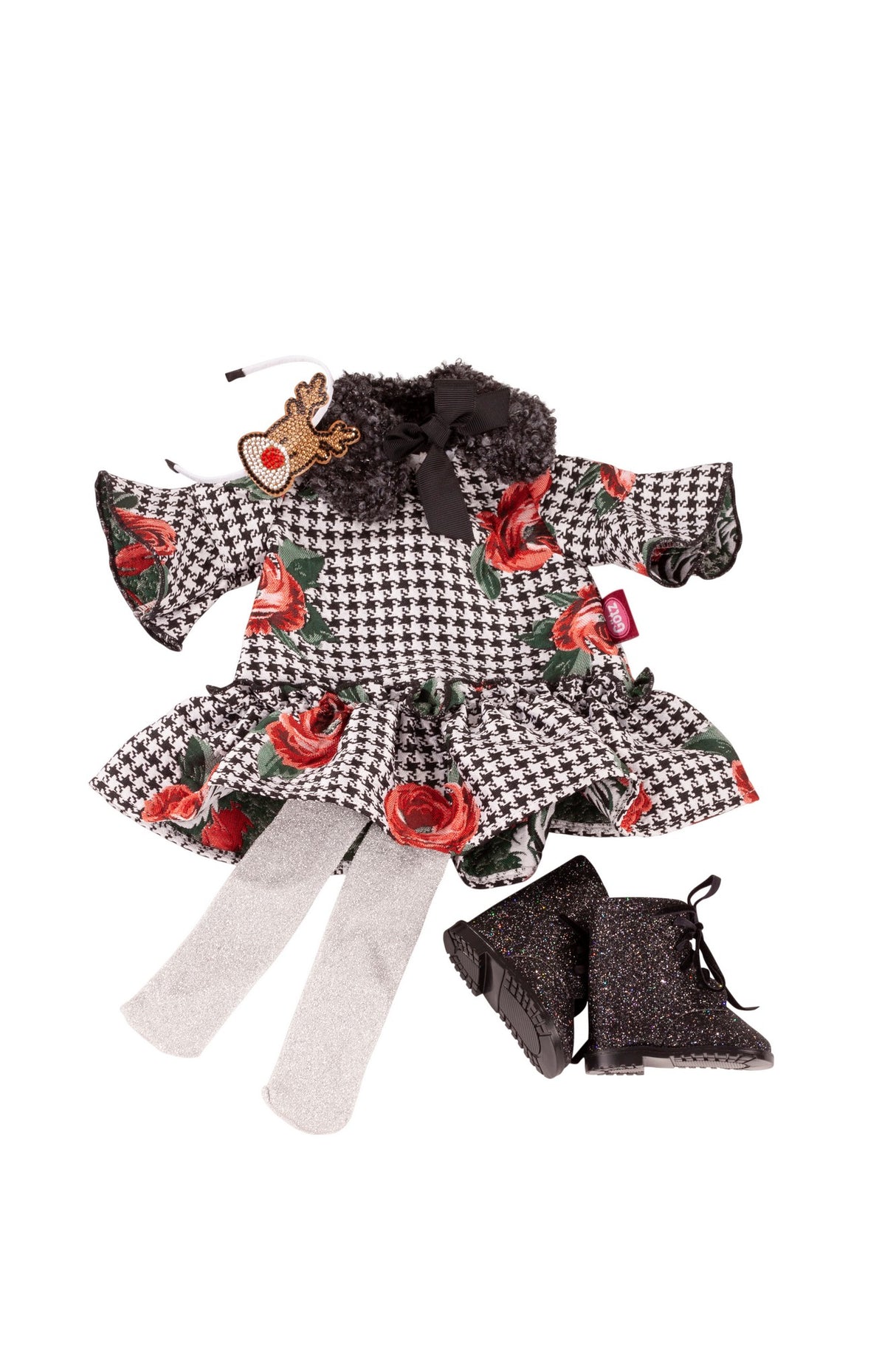 Stehpuppen- Outfit Rosen XL