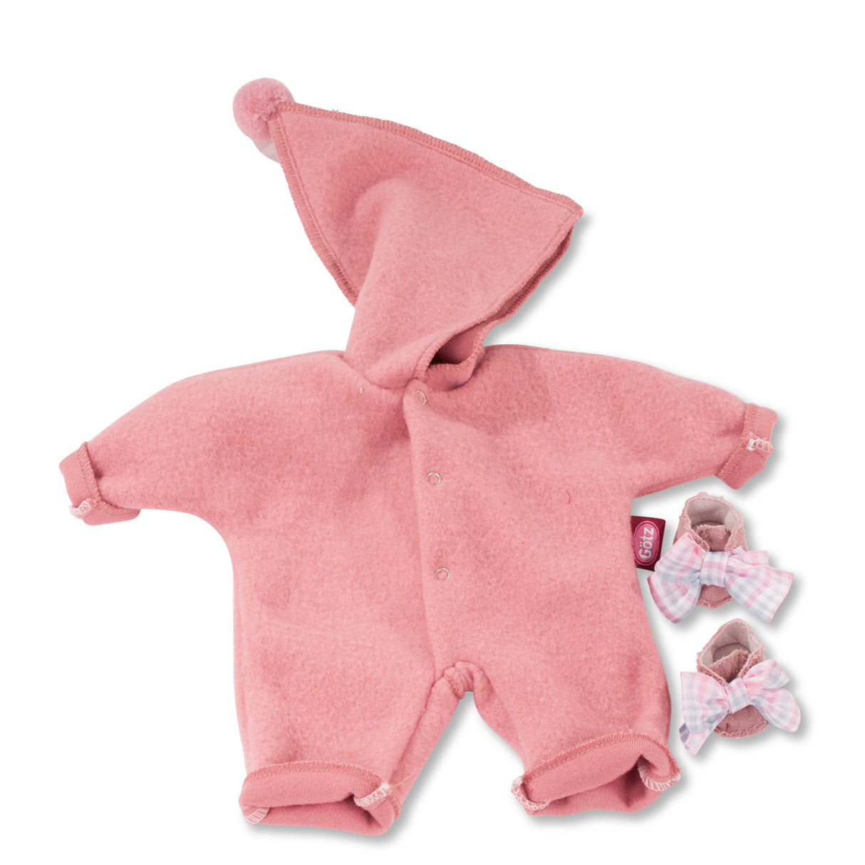 Babyanzug Zipfelmütze Rosa 30-33 cm