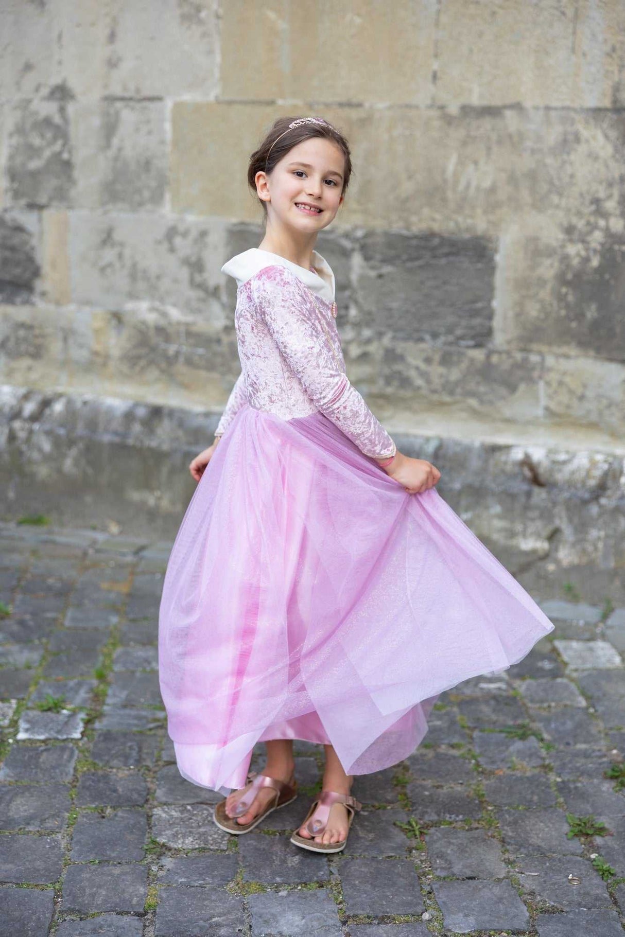 Dornröschen Kleid 5-6 Jahre