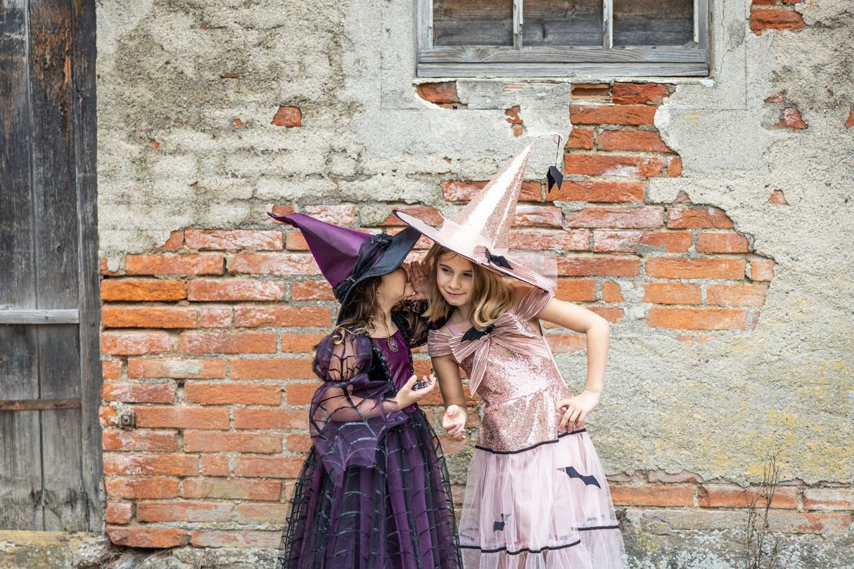Glamouröses Hexenkleid & Hut 5-6 Jahre