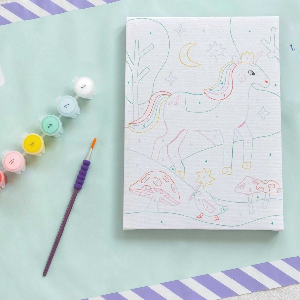 Malen nach Zahlen Set Kids - Einhorn