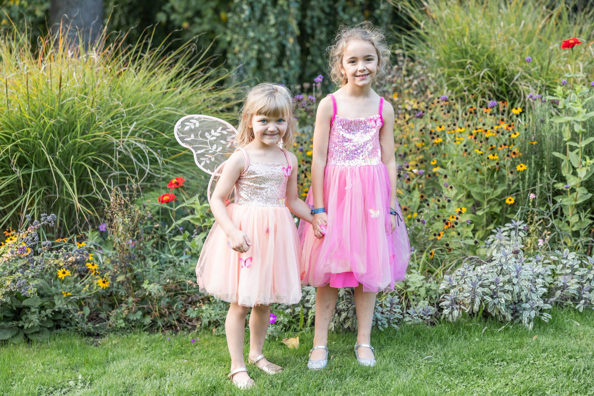 Schmetterlingskleid Pink 5-6 Jahre