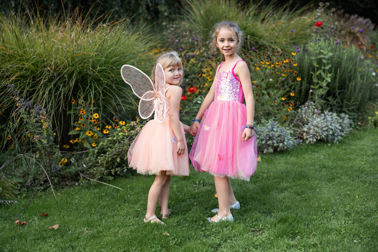 Schmetterlingskleid Pink 5-6 Jahre