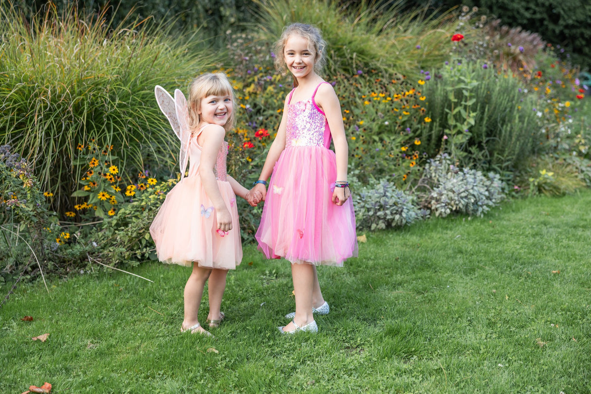 Schmetterlingskleid Pink 3-4 Jahre