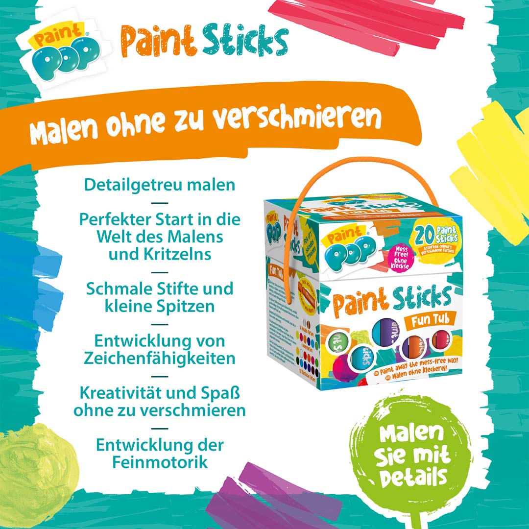 Paint Pop: Paint Sticks 20er Pack