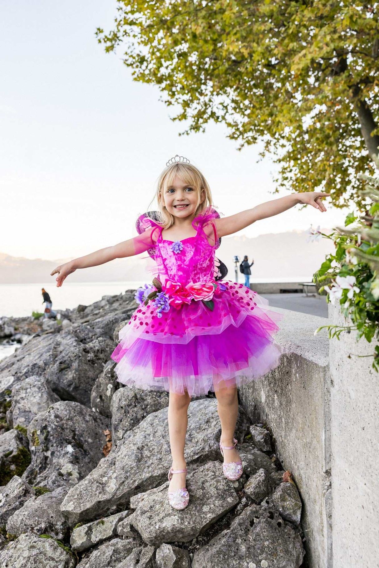 Feenblüten Deluxe Kleid & Flügel 3-4 Jahre