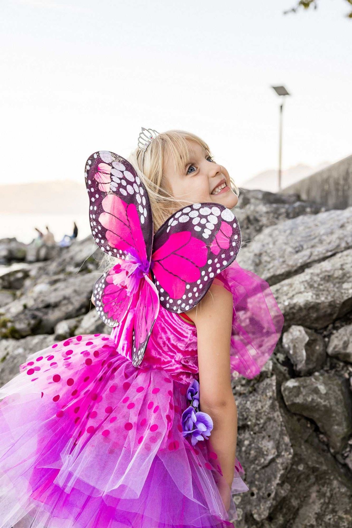 Feenblüten Deluxe Kleid & Flügel 3-4 Jahre