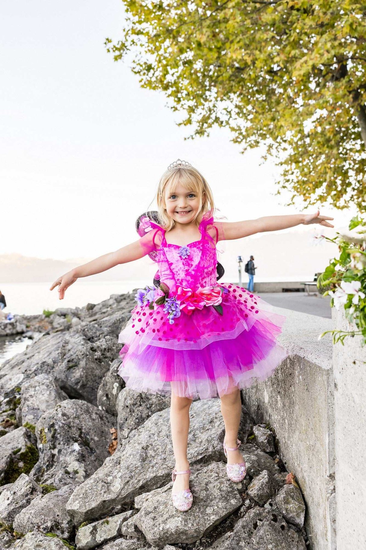 Feenblüten Deluxe Kleid & Flügel 3-4 Jahre