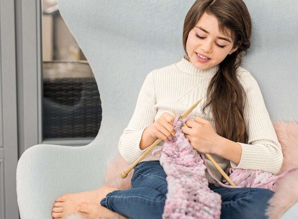 Bastelspaß -Stricken