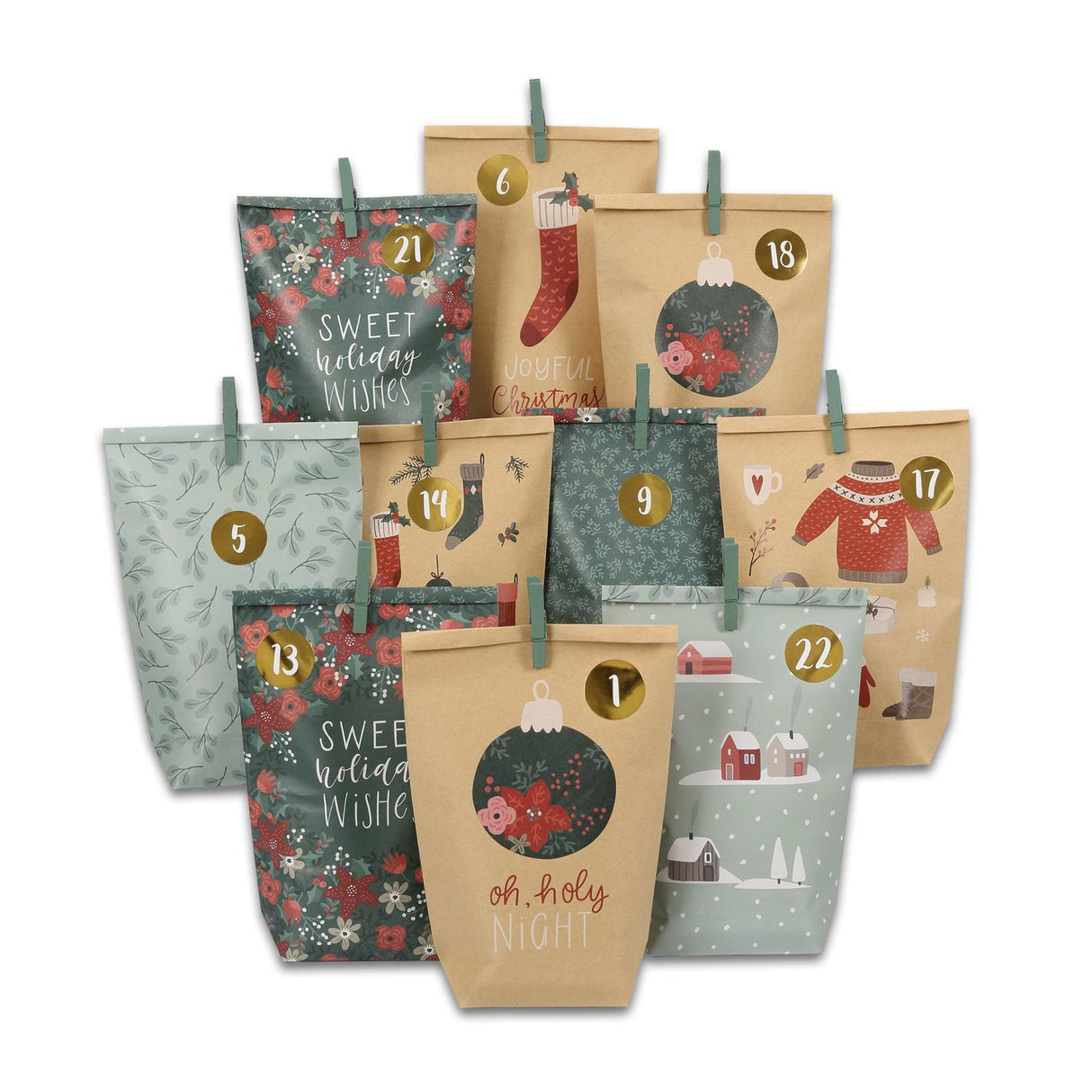 DIY- Adventskalender/ Grün