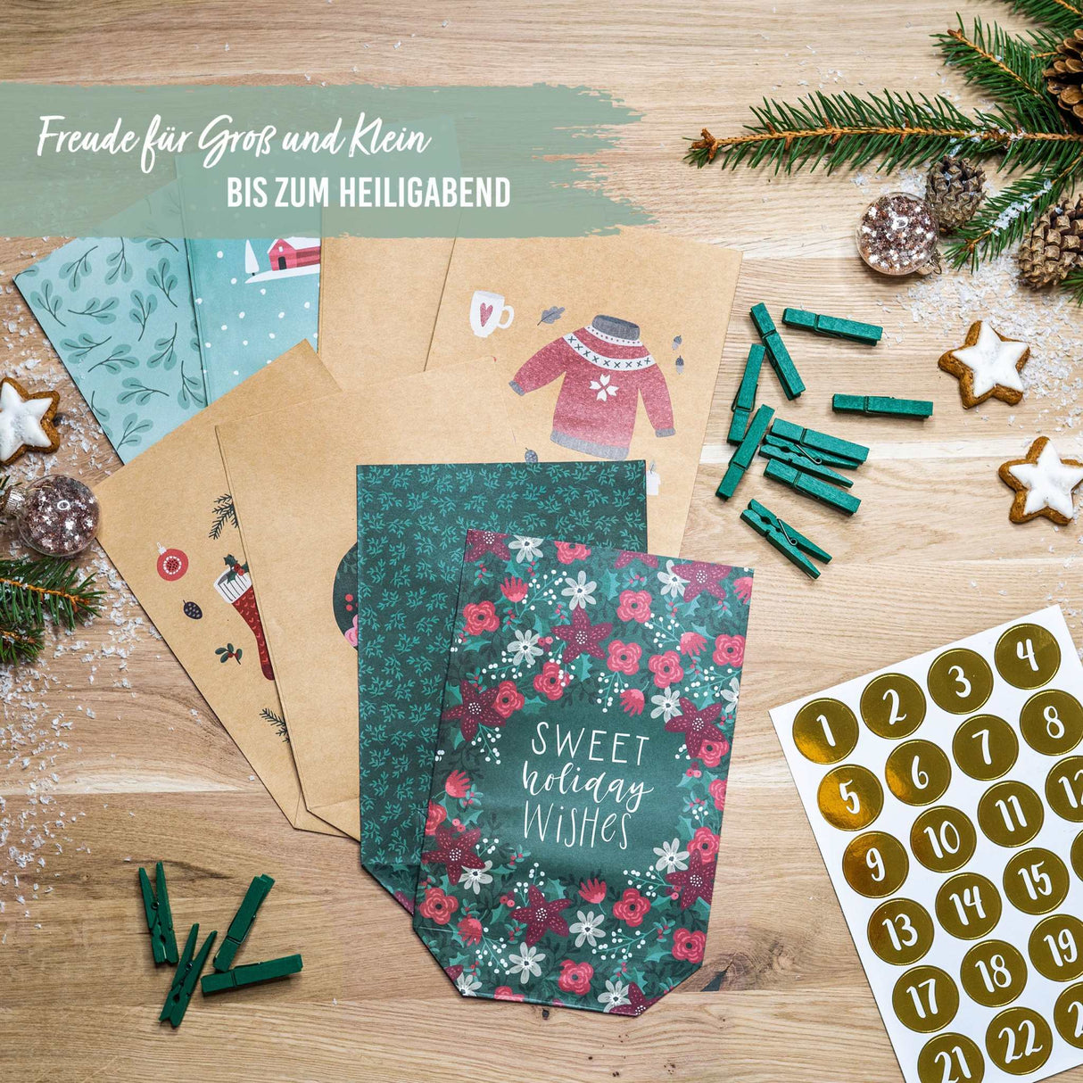 DIY- Adventskalender/ Grün
