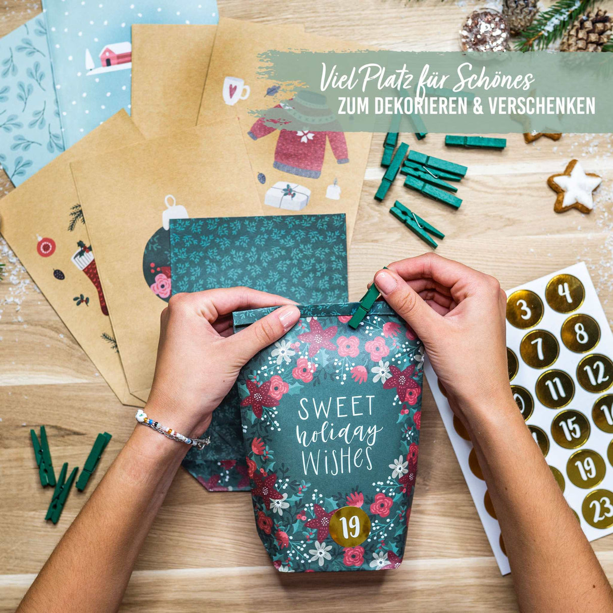 DIY- Adventskalender/ Grün