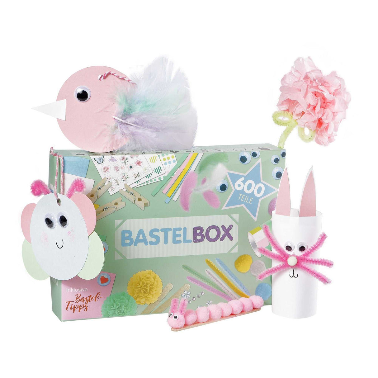 Bastelbox Set 600 Teile/ Pastel