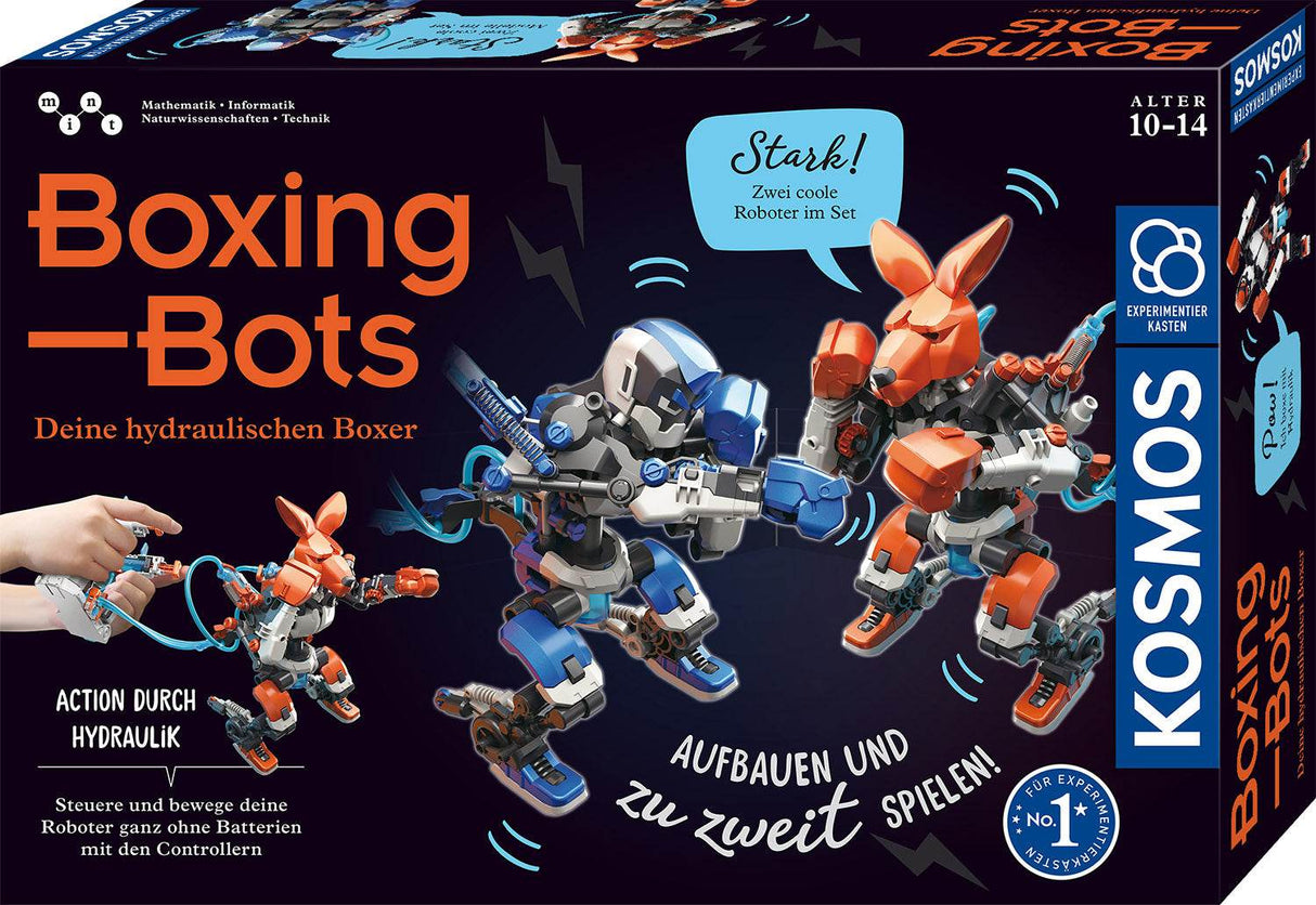 Boxing Bots Roboter-Bausatz mit Hydraulik im Boxring ohne Batterien für Kinder ab 10 Jahren