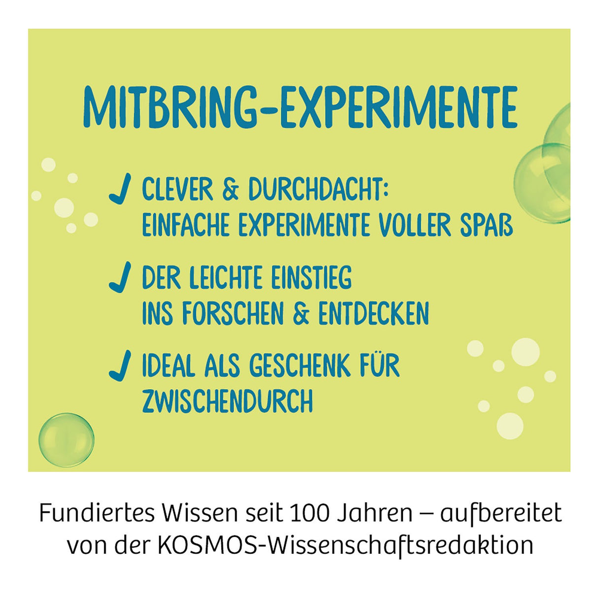 Experimente für die Badewanne
