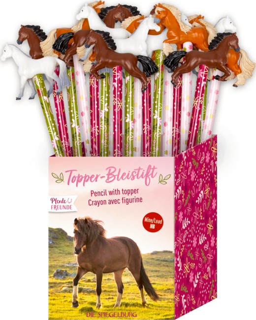 Pferde- Bleistift mit Topper