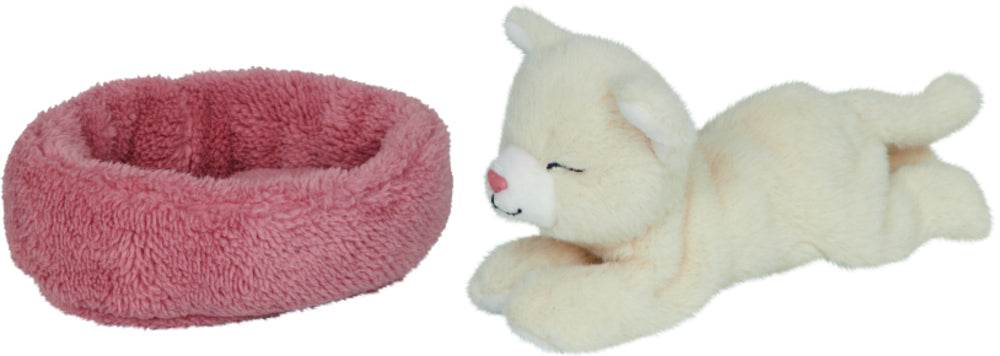 Schlafende Katze Penny im Korb